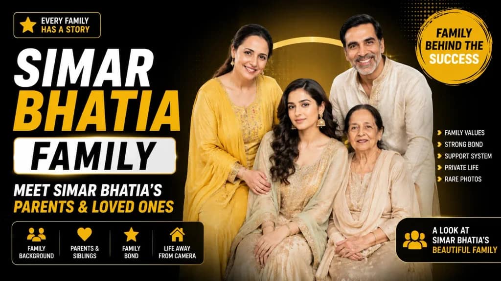 Simar Bhatia Family