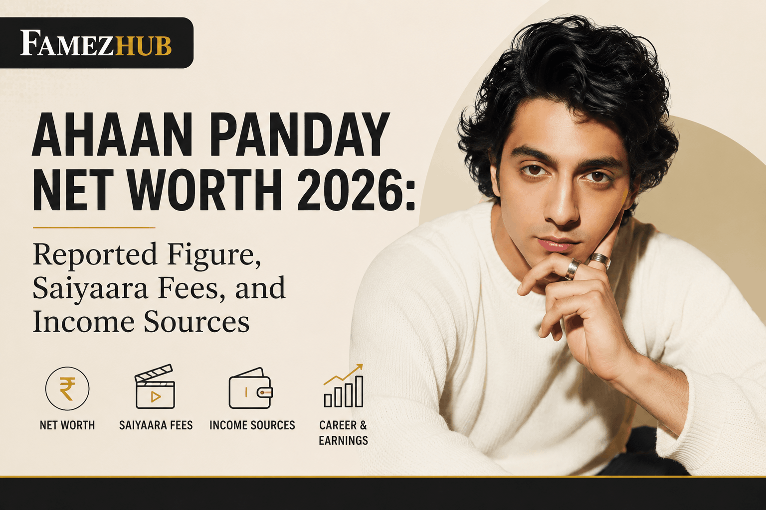 Ahaan Panday Net Worth 2026: Reported Figure, Saiyaara Fees, and Income Sources
