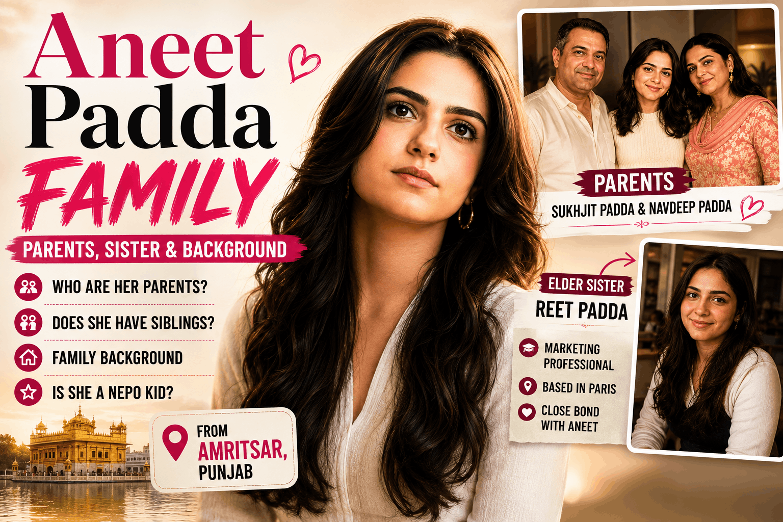 Aneet Padda Family Parents, Sister, and Background