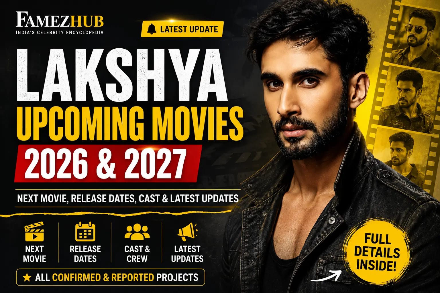 Lakshya upcoming movies 2026 and 2027 featuring his next movies, release dates, cast and latest updates