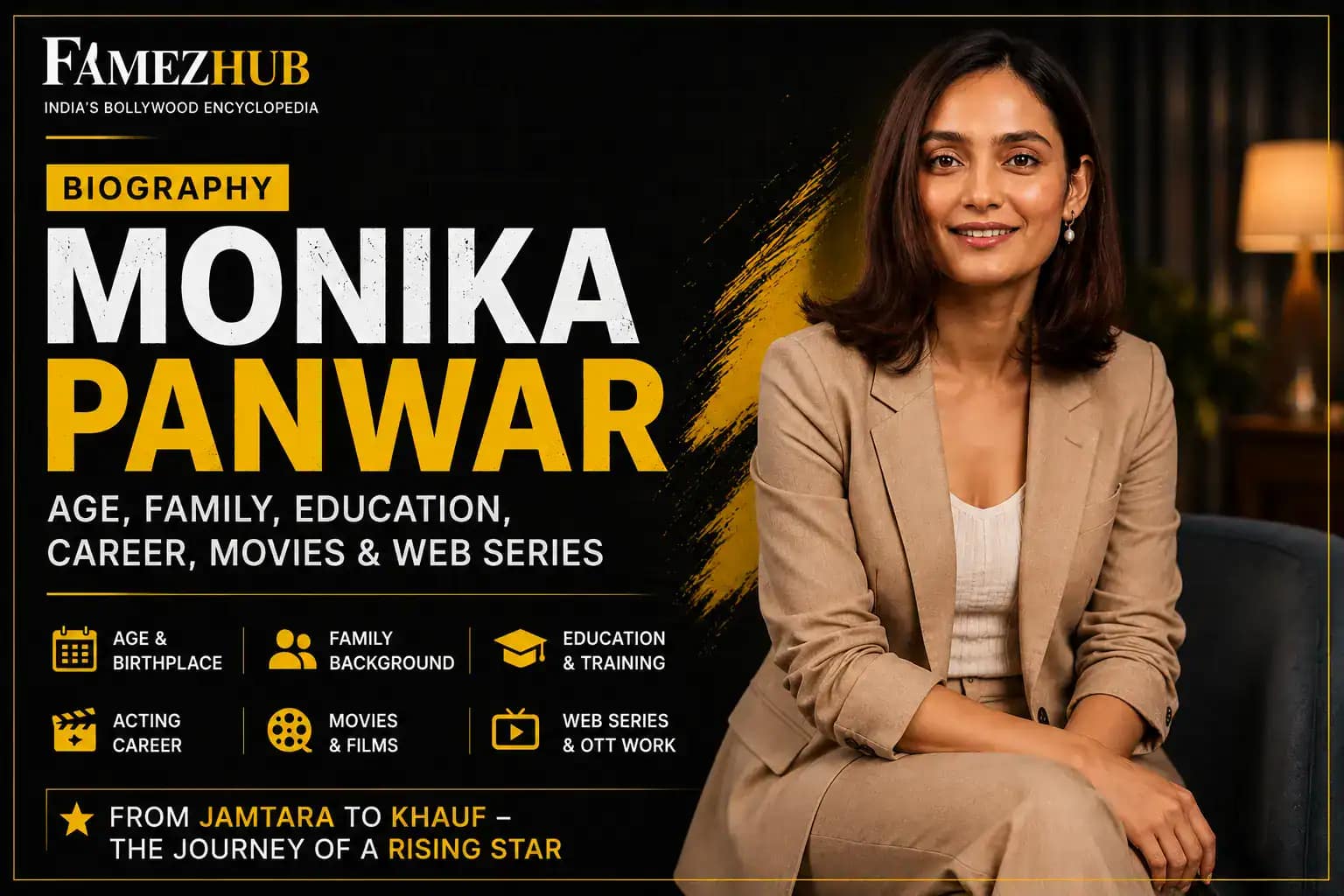 Monika Panwar biography featuring her age, family, education, career, movies and web series