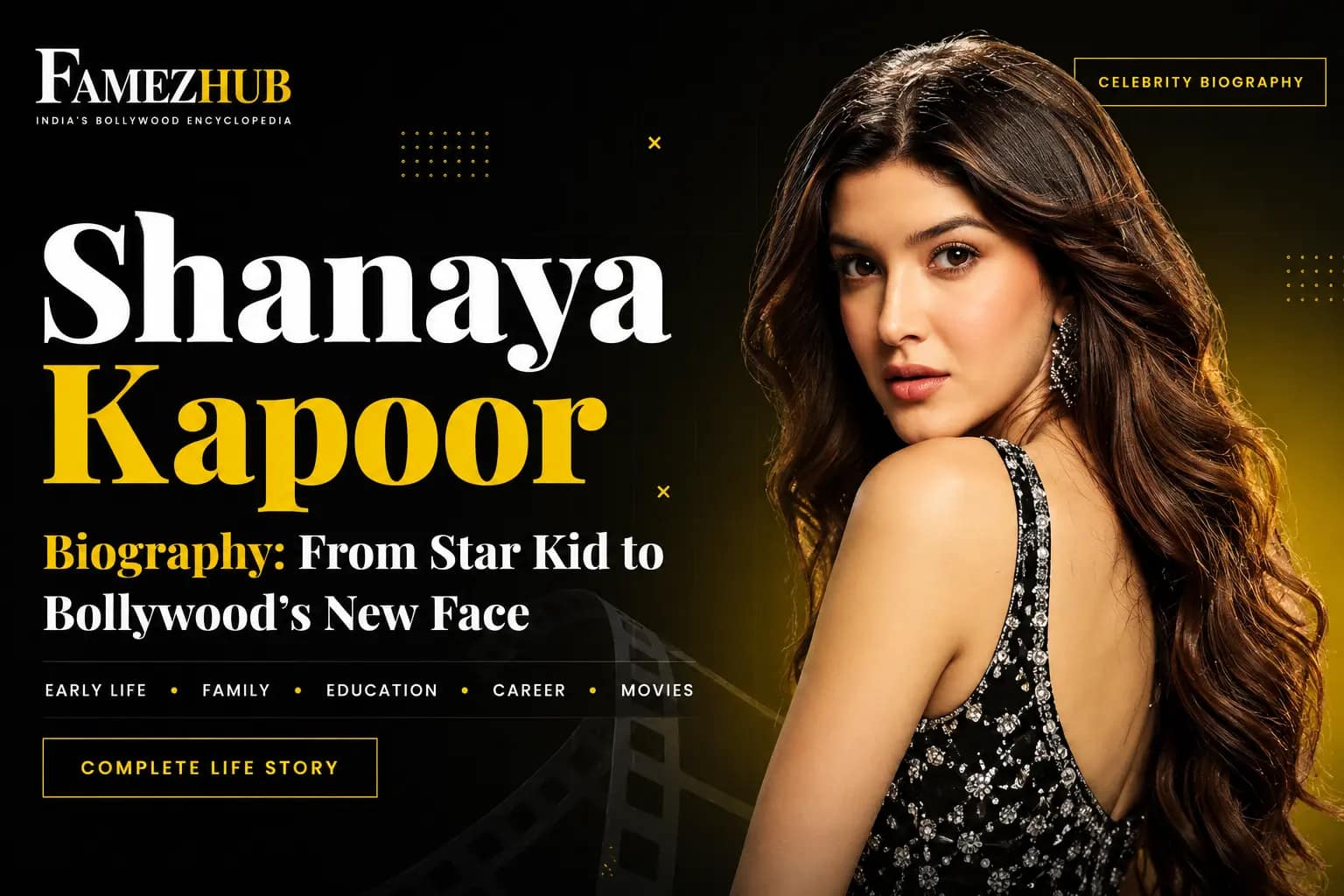 Shanaya Kapoor biography from star kid to Bollywood's new face