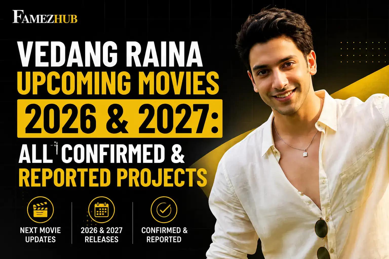 Vedang Raina Upcoming Movies 2026 and 2027 β Confirmed and Reported Projects