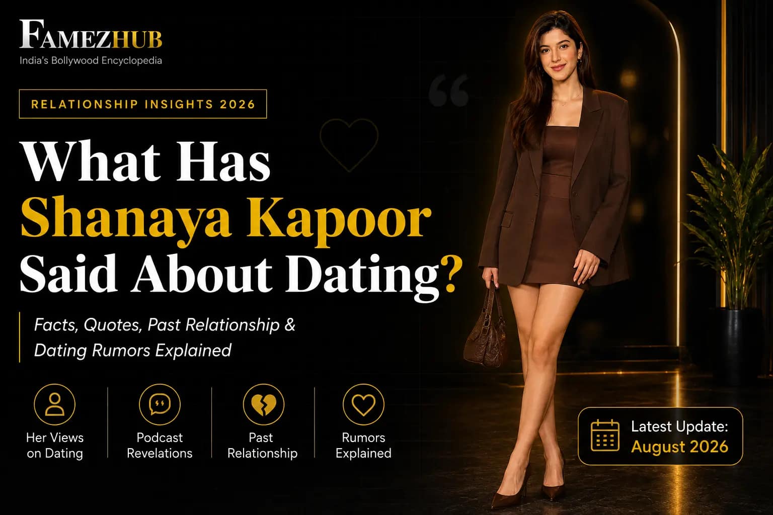 What Has Shanaya Kapoor Said About Dating Shanaya Kapoor talking about dating and relationships