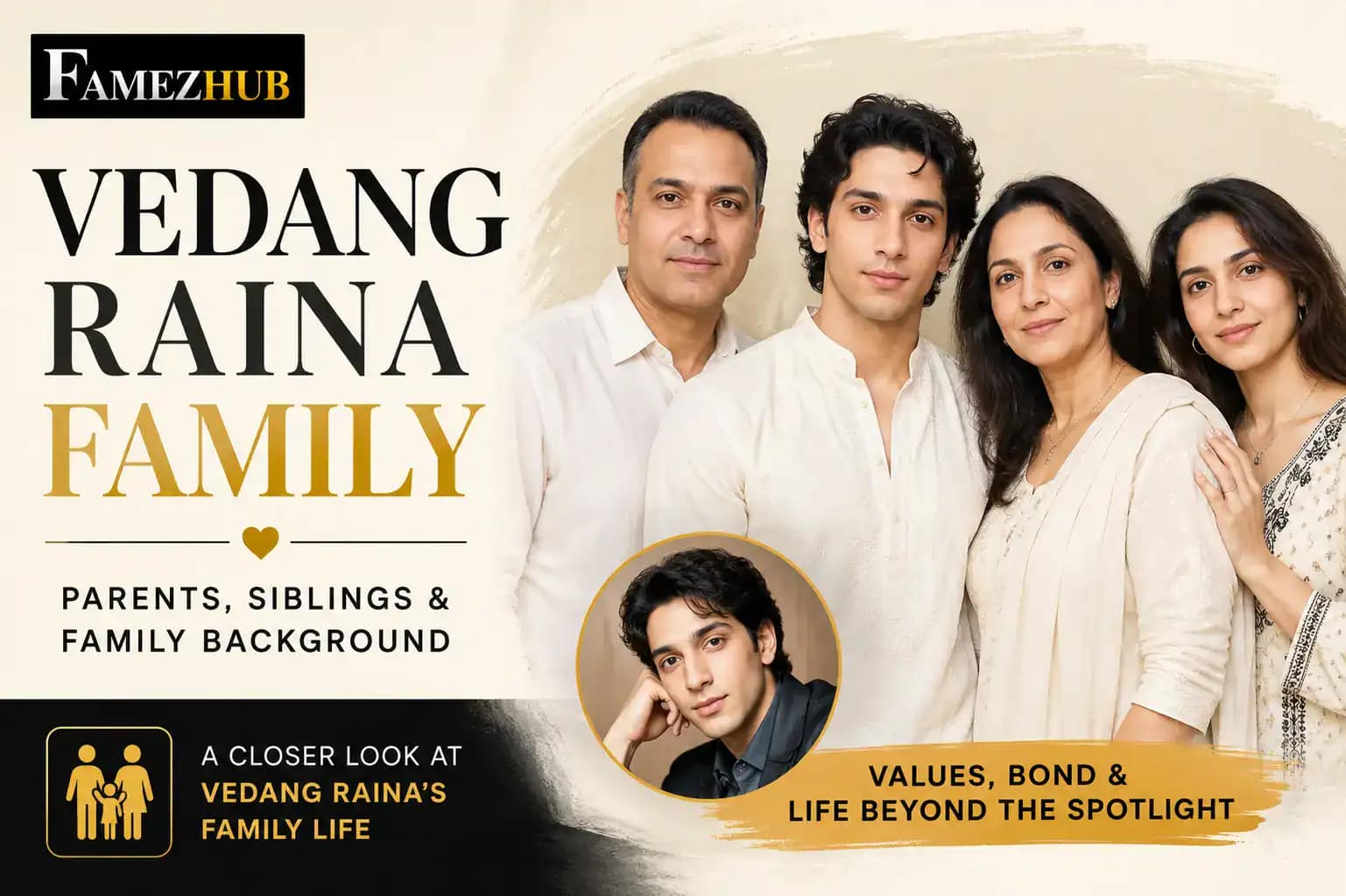 Vedang Raina Family