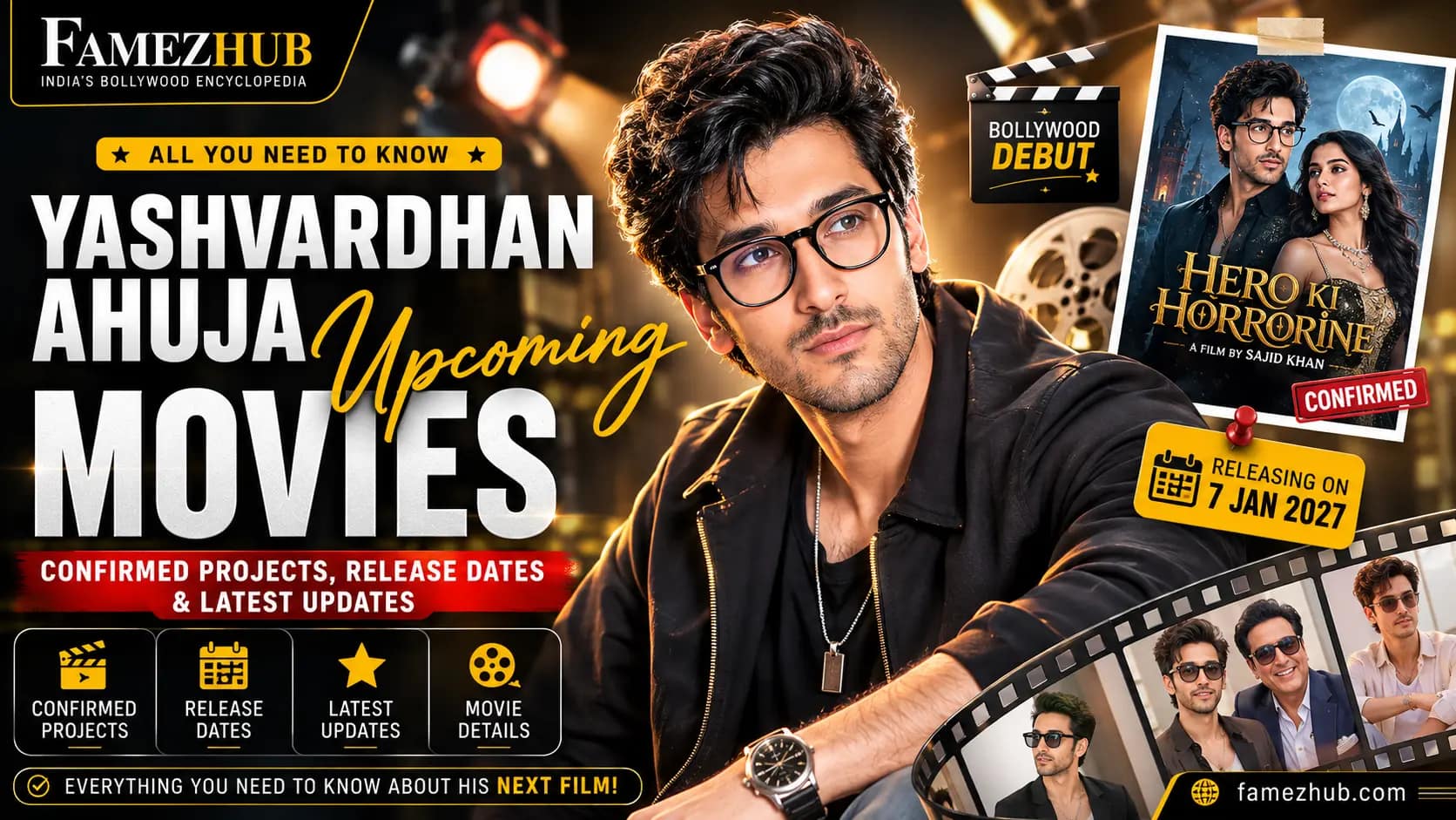 Yashvardhan Ahuja upcoming movies and Hero Ki Horrorine debut