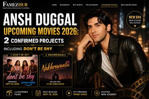 Ansh Duggal Upcoming Movies 2026 featuring Don't Be Shy and Nakhrewaalii